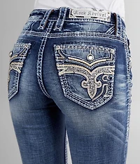 Vitual Pink Mid-Rise Straight Jean