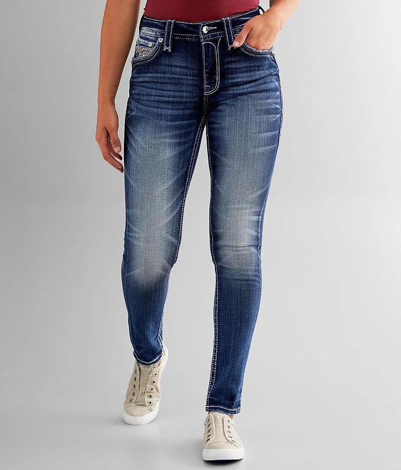 Lilas Mid-Rise Skinny Stretch Jean