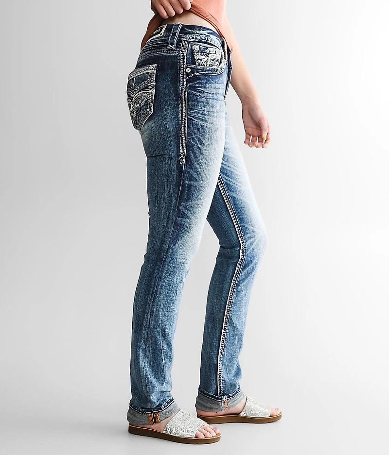 Yandel Mid-Rise Straight Stretch Jean