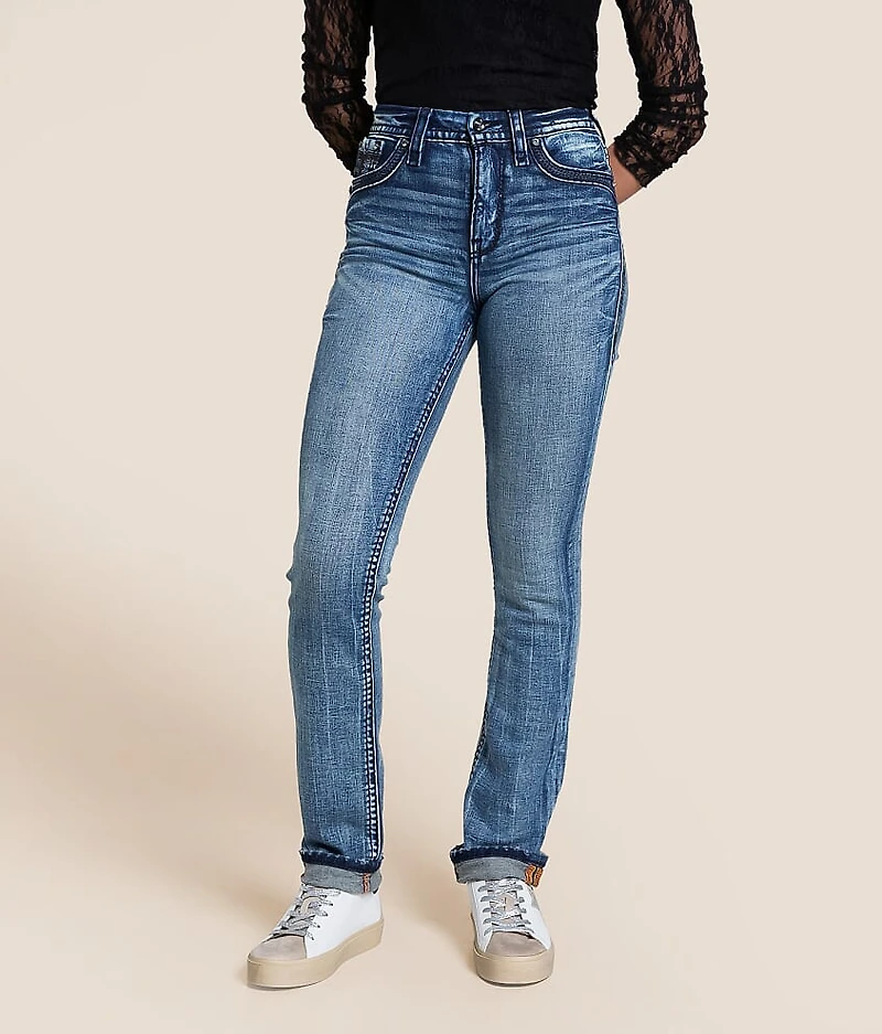 Nadine Curvy High Rise Straight Stretch Jean