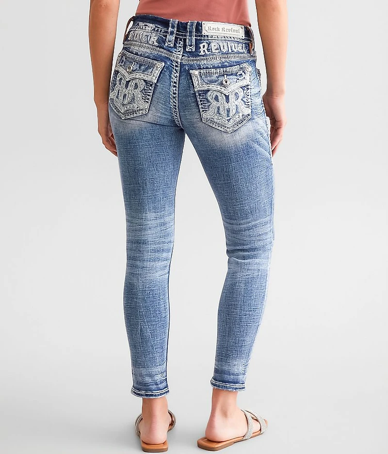 Nadine Mid-Rise Ankle Skinny Stretch Jean