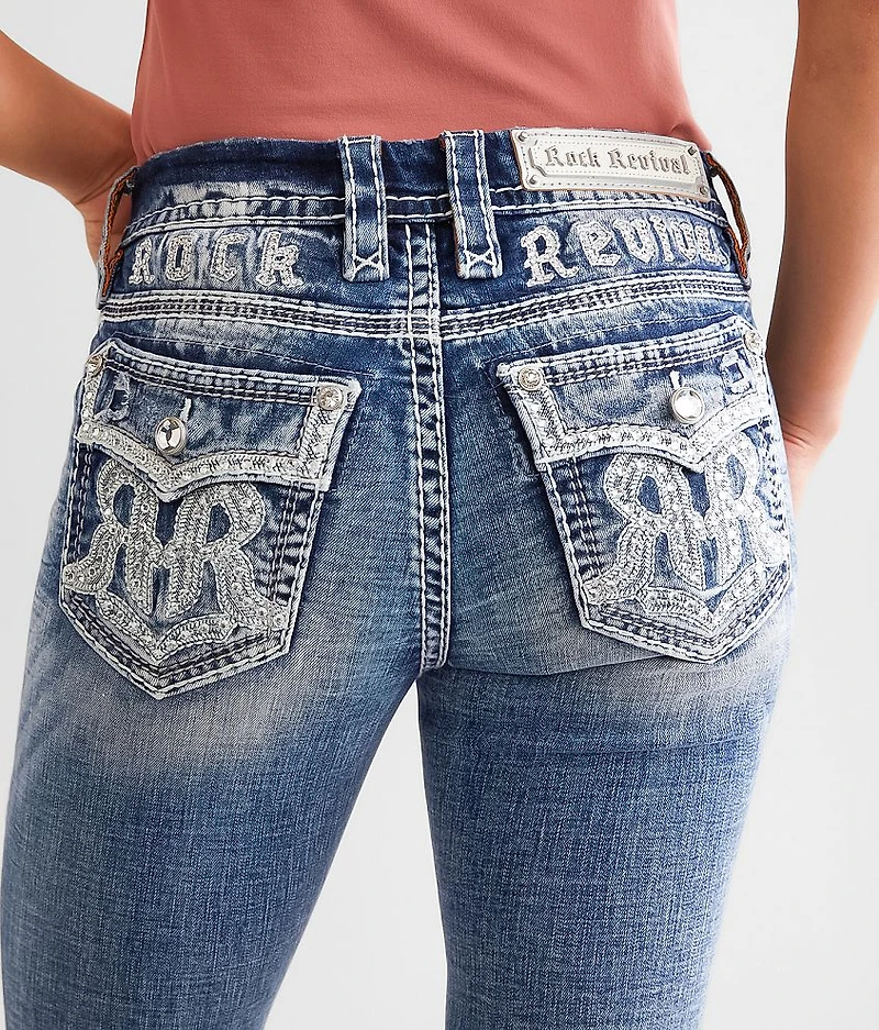 Nadine Mid-Rise Ankle Skinny Stretch Jean
