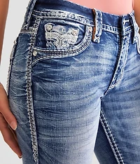 Nadine Mid-Rise Ankle Skinny Stretch Jean