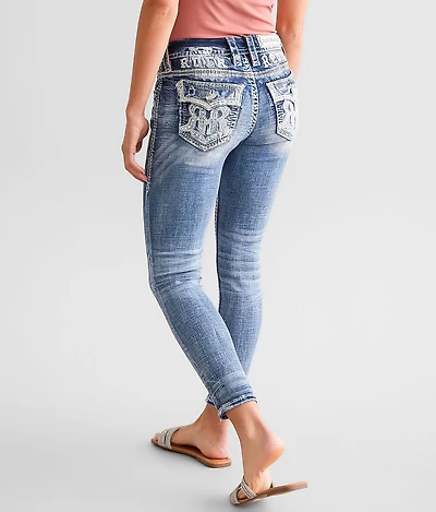 Nadine Mid-Rise Ankle Skinny Stretch Jean