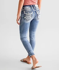 Nadine Mid-Rise Ankle Skinny Stretch Jean