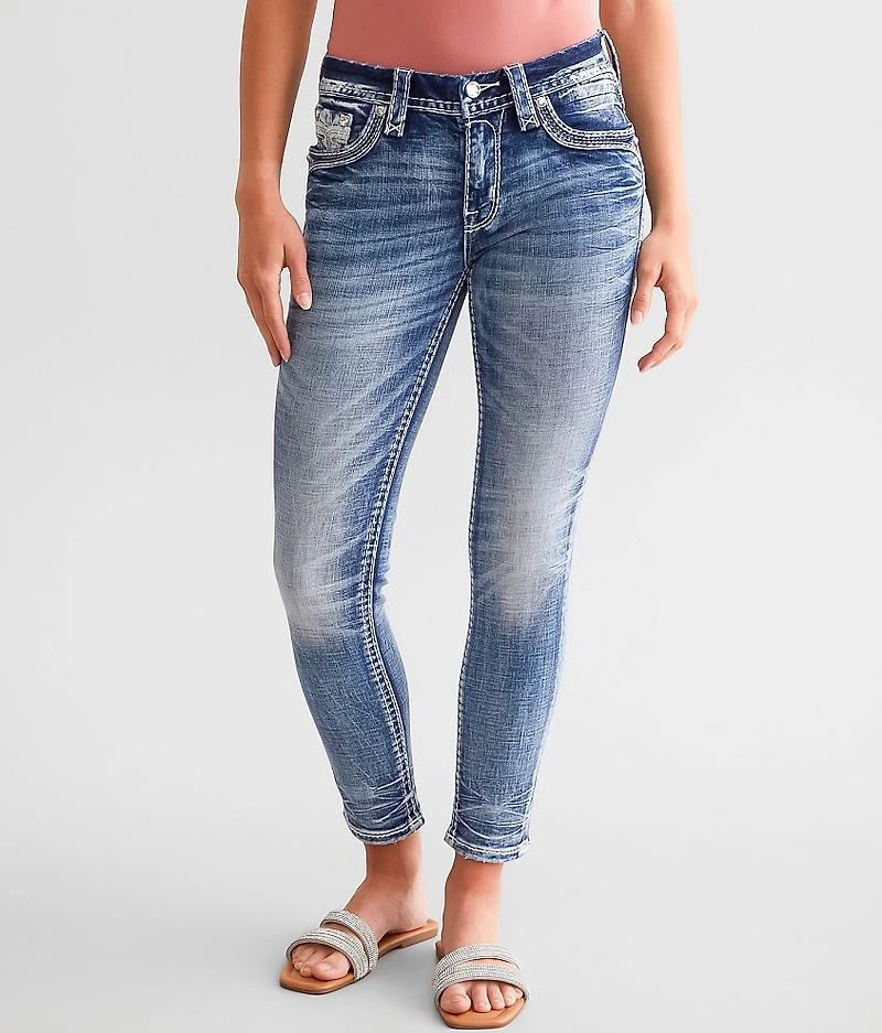 Nadine Mid-Rise Ankle Skinny Stretch Jean