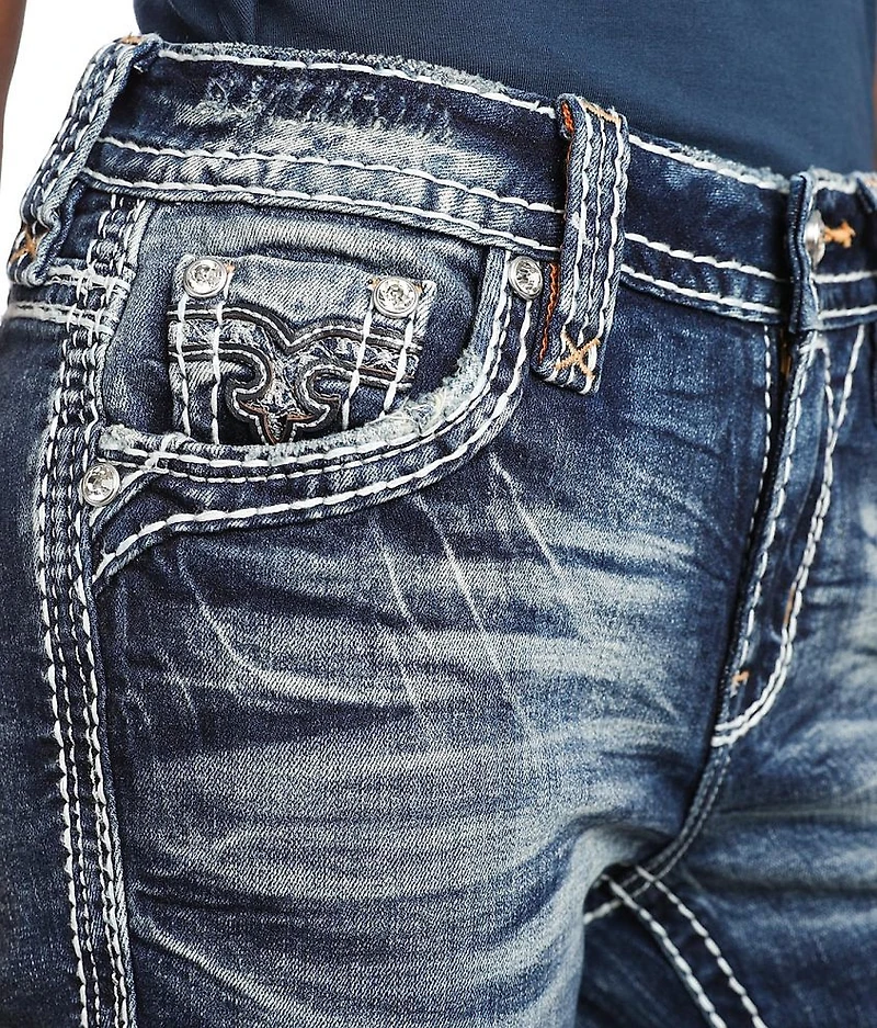 Peacoat Mid-Rise Boot Stretch Jean