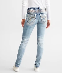 Rosewood Mid-Rise Skinny Stretch Jean