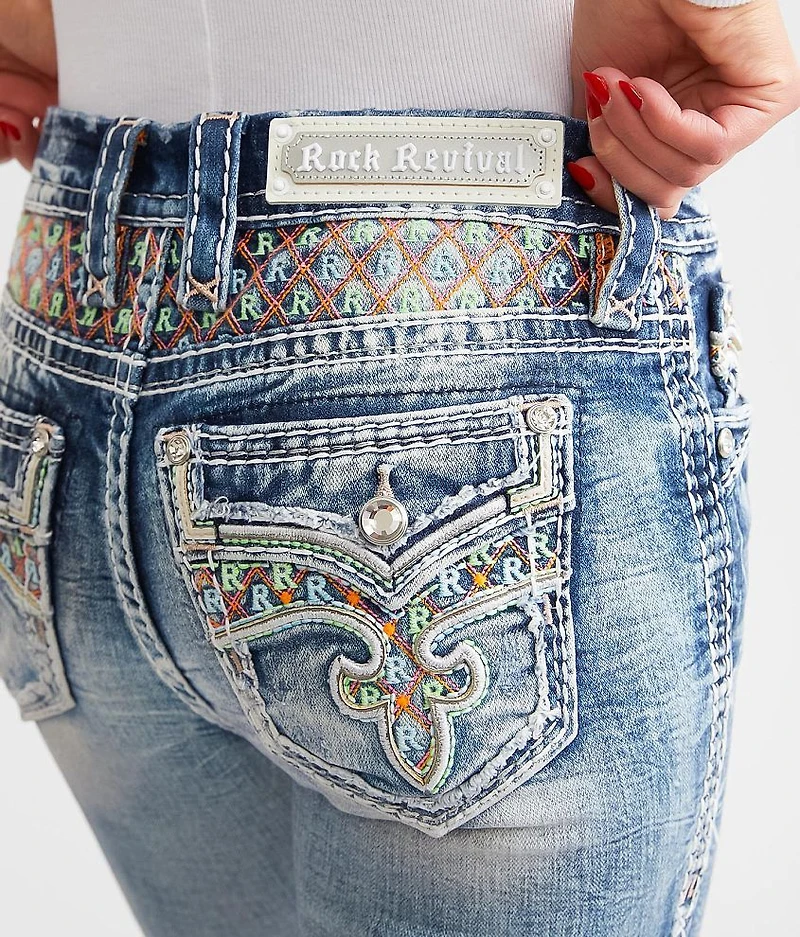 Rosewood Mid-Rise Skinny Stretch Jean