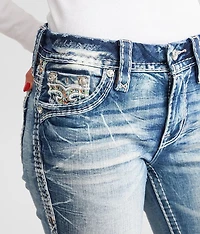 Rosewood Mid-Rise Skinny Stretch Jean