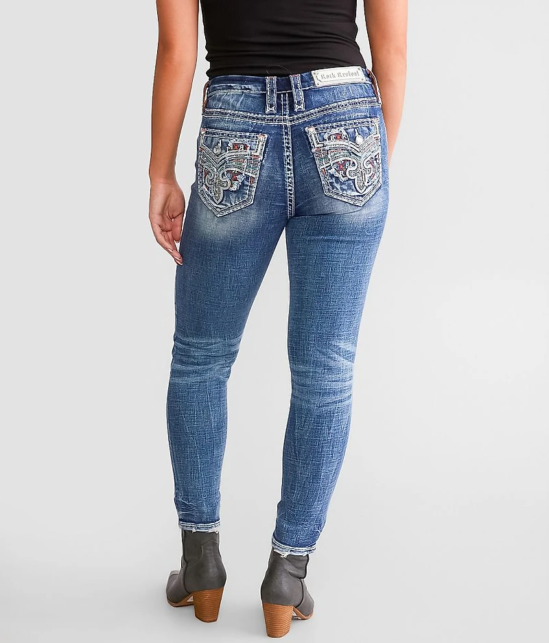 Rose Wood High Rise Ankle Skinny Jean
