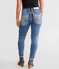 Rose Wood High Rise Ankle Skinny Jean