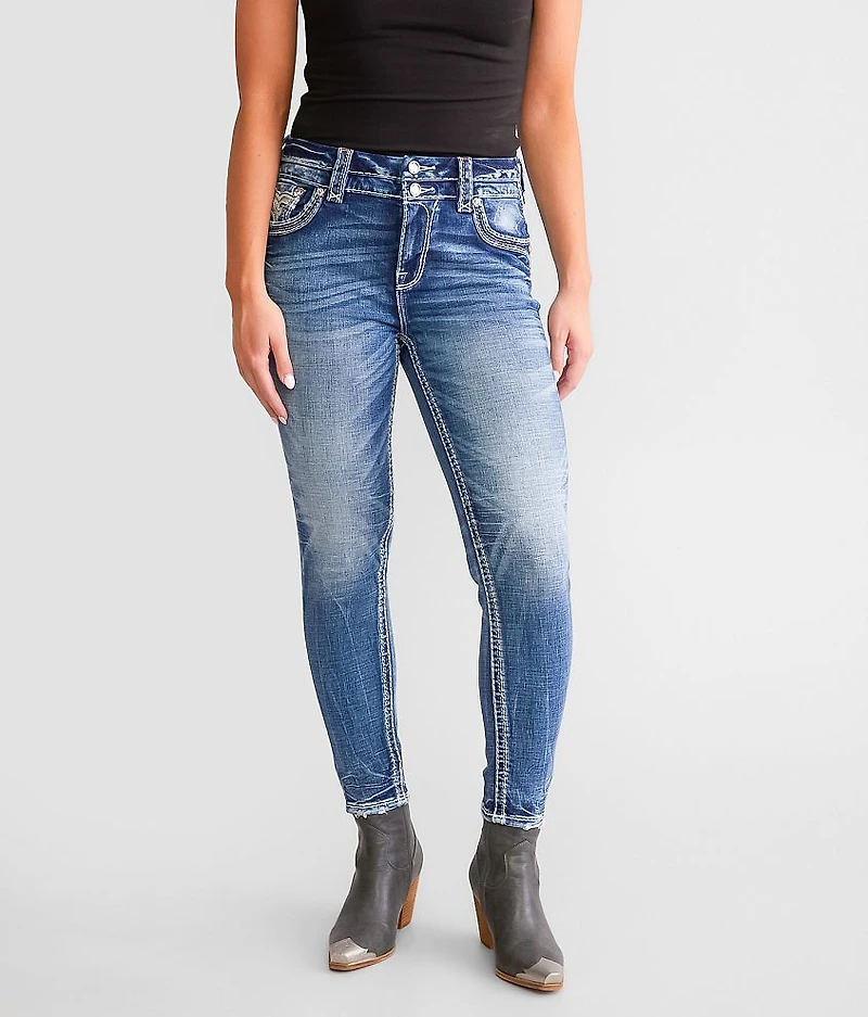 Rose Wood High Rise Ankle Skinny Jean
