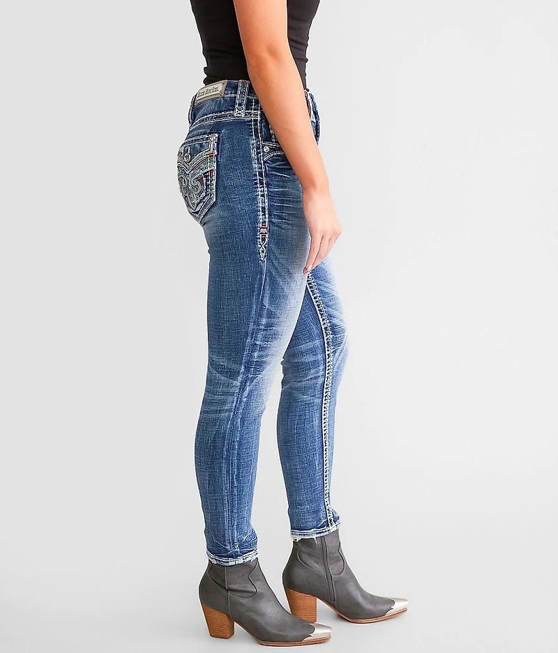 Rose Wood High Rise Ankle Skinny Jean