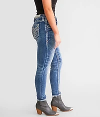 Rose Wood High Rise Ankle Skinny Jean