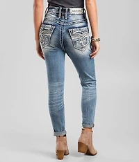 Ultra High Loganberry Skinny Jean