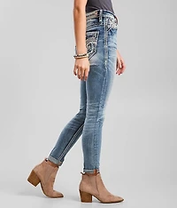 Ultra High Loganberry Skinny Jean