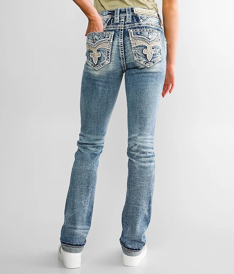 Mid-Rise Straight Stretch Jean