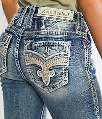 Mid-Rise Straight Stretch Jean