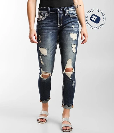 Rock Revival Purple Easy Ankle Skinny Stretch Jean