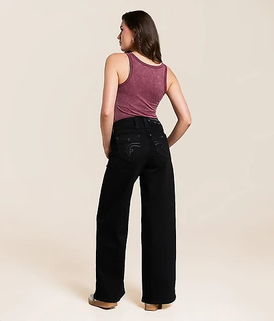 Alivia Wide Leg Baggy Stretch Jean