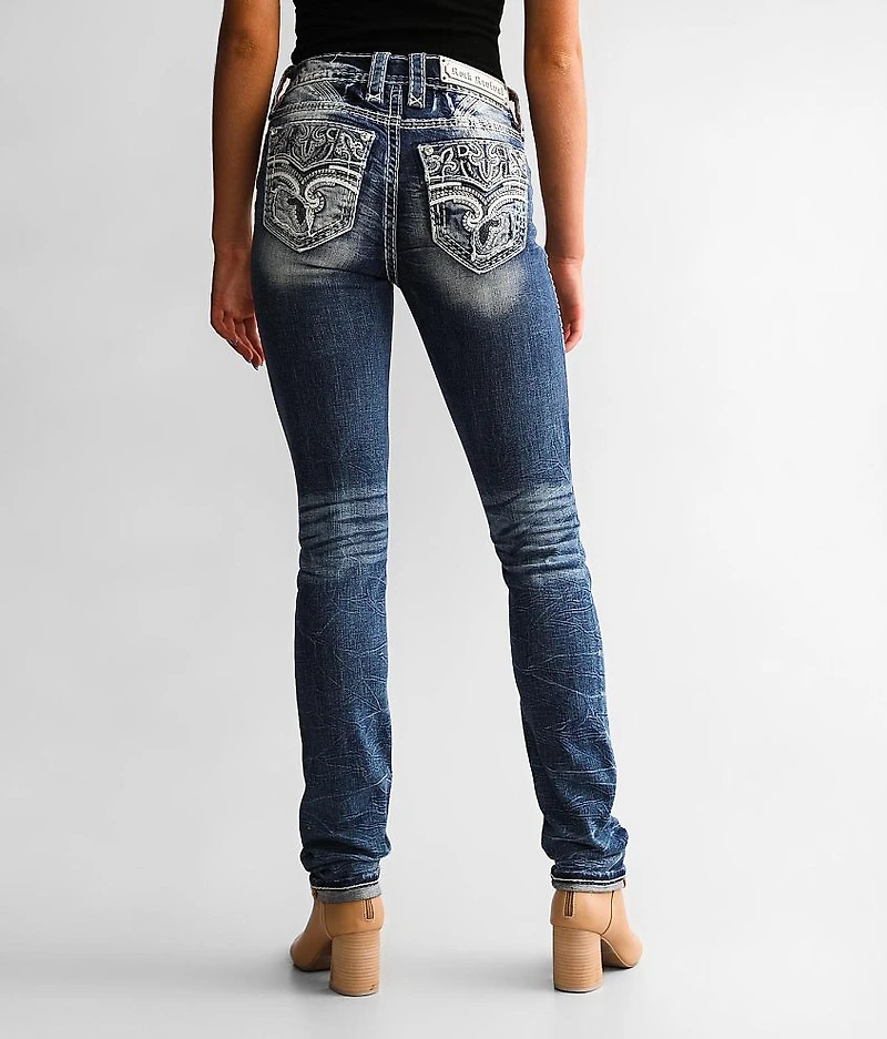 Lisely Mid-Rise Straight Stretch Jean