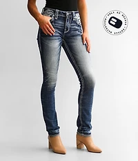 Lisely Mid-Rise Straight Stretch Jean