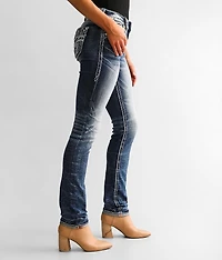 Lisely Mid-Rise Straight Stretch Jean