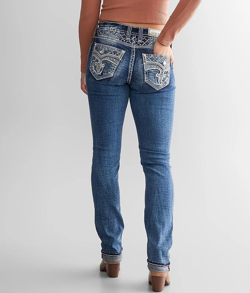 Cyrus Mid-Rise Straight Stretch Jean