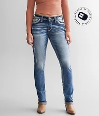 Cyrus Mid-Rise Straight Stretch Jean