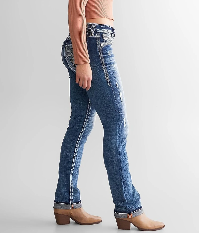 Cyrus Mid-Rise Straight Stretch Jean