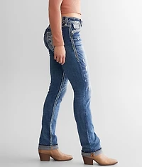 Cyrus Mid-Rise Straight Stretch Jean