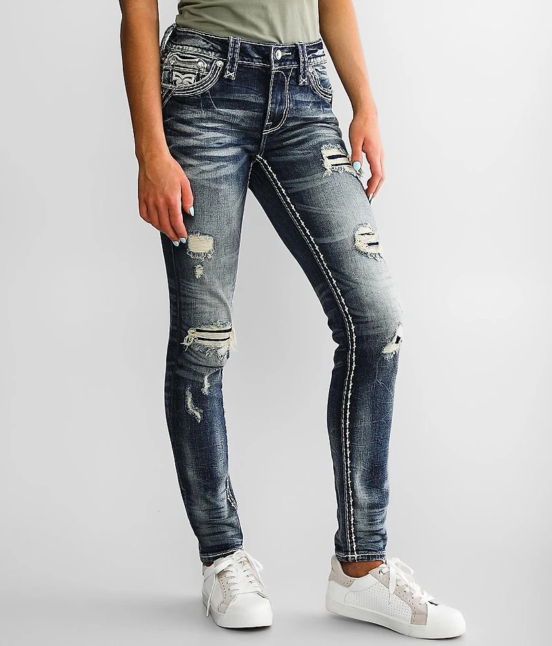 Reina Mid-Rise Skinny Stretch Jean