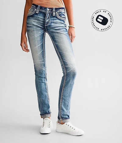 Nuri Mid-Rise Straight Stretch Jean