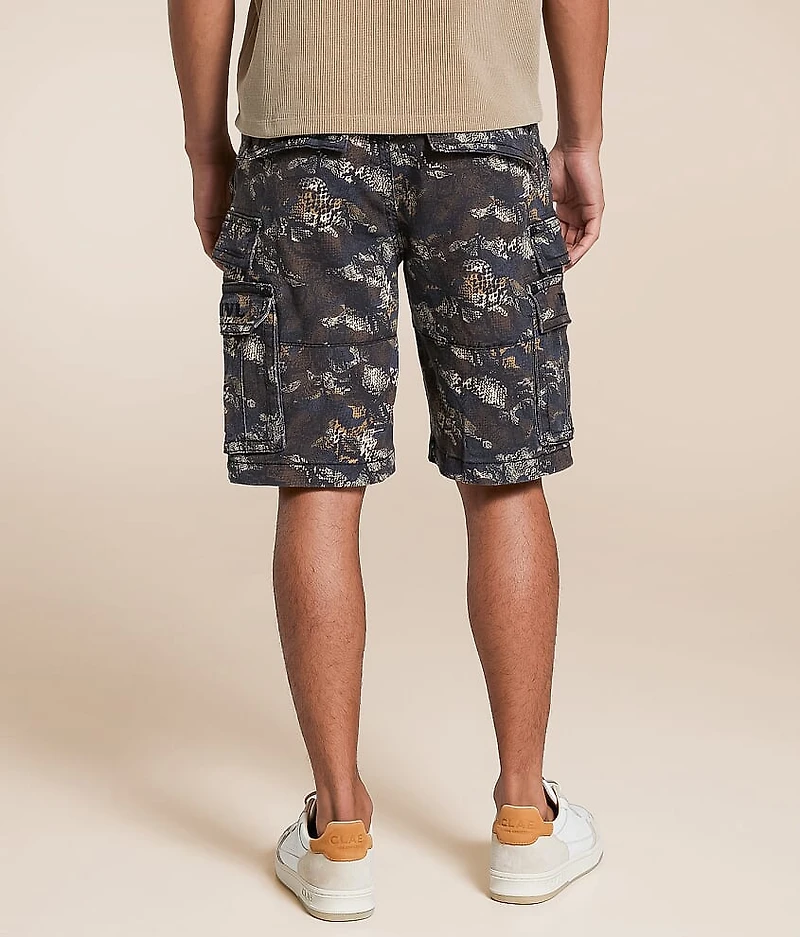 Snake Camo Cargo Stretch Short