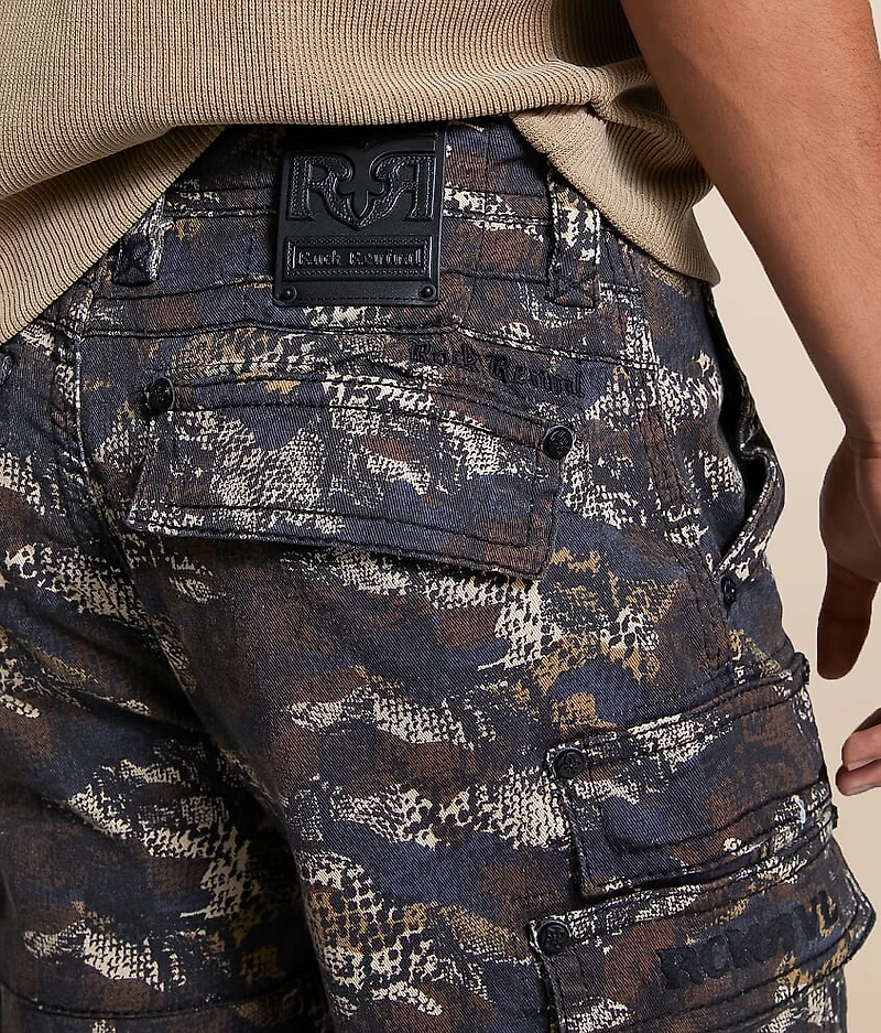 Snake Camo Cargo Stretch Short