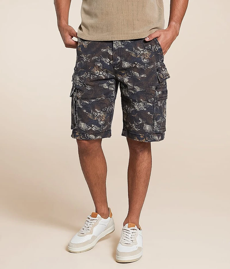 Snake Camo Cargo Stretch Short