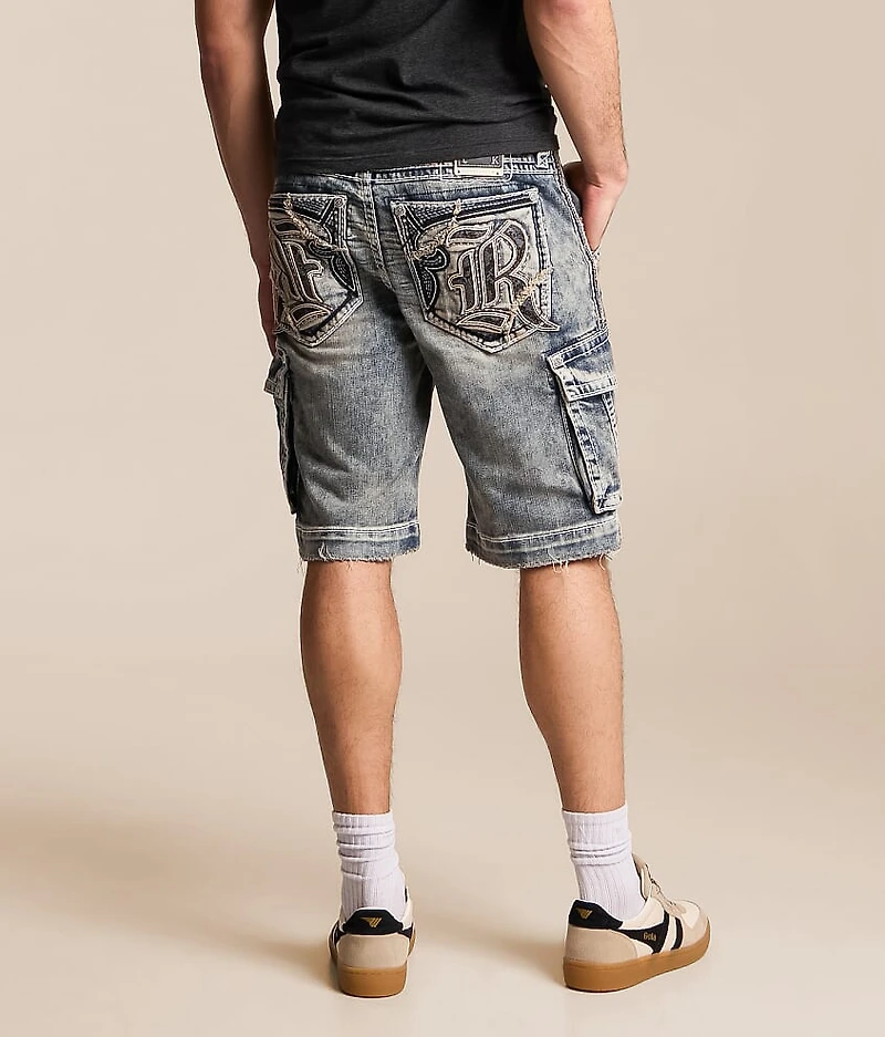 Leland Denim Cargo Stretch Short