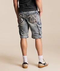 Leland Denim Cargo Stretch Short