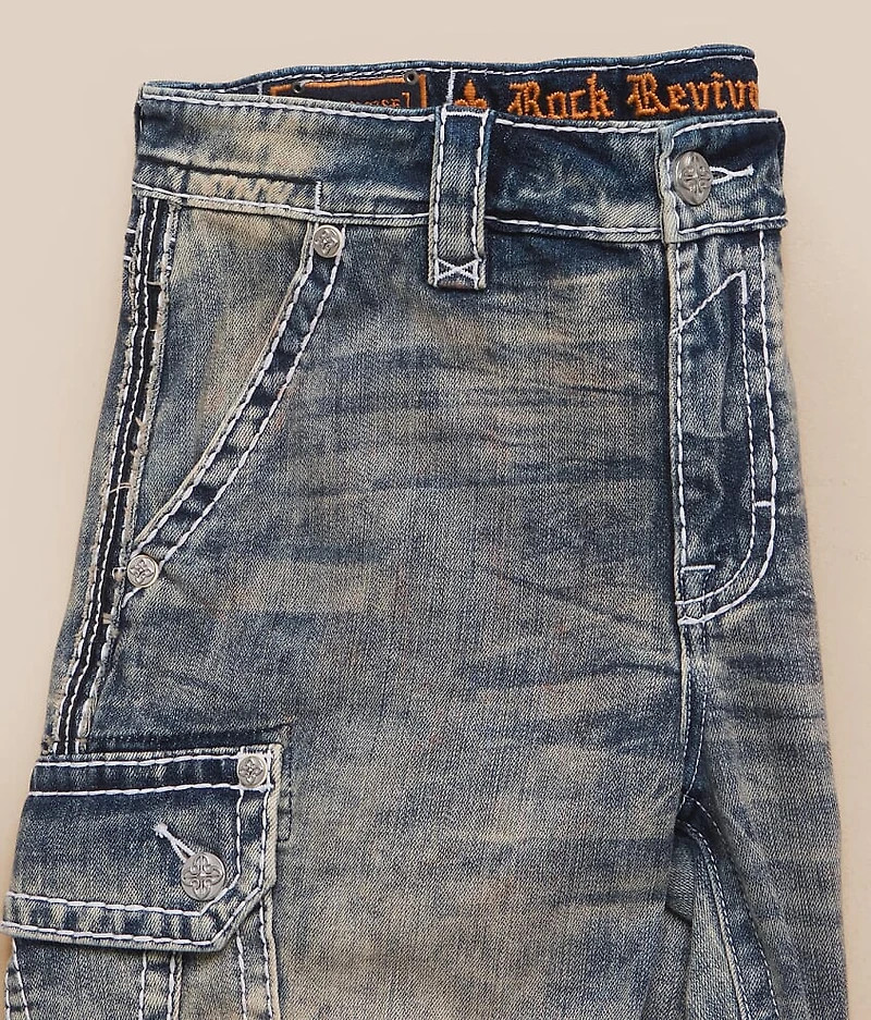 Leland Denim Cargo Stretch Short