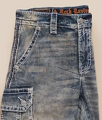 Leland Denim Cargo Stretch Short