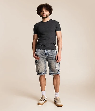 Leland Denim Cargo Stretch Short
