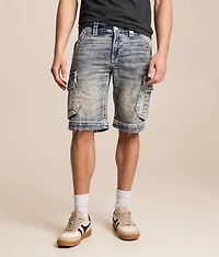 Leland Denim Cargo Stretch Short