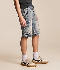 Leland Denim Cargo Stretch Short