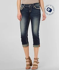 Yara Cuffed Stretch Capri Jean
