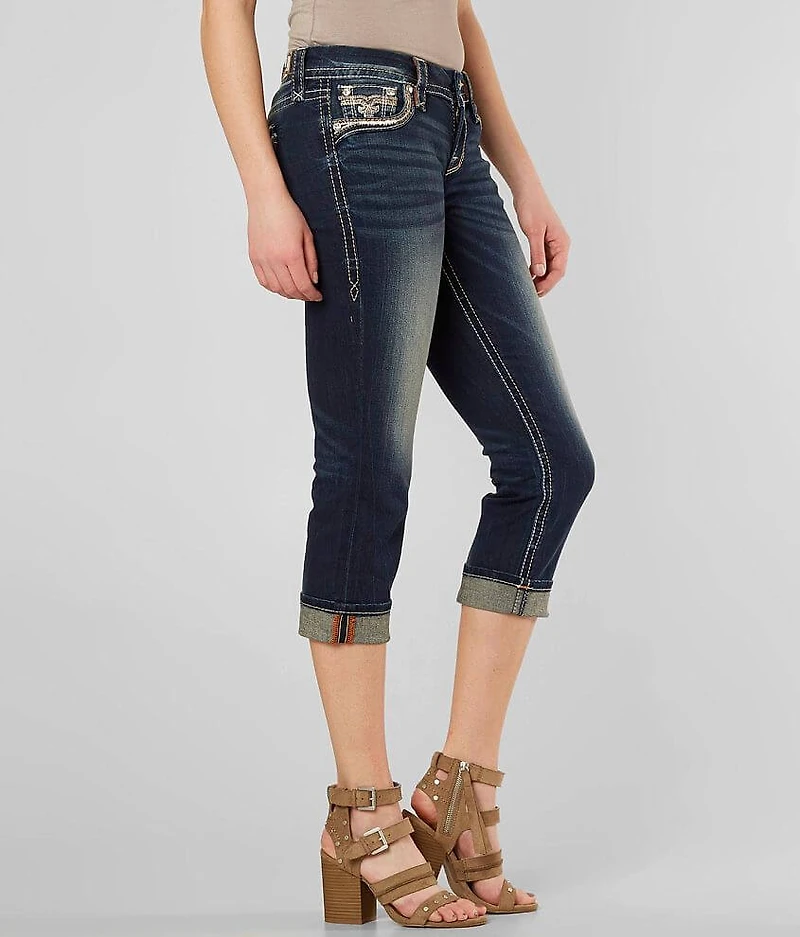 Yara Cuffed Stretch Capri Jean
