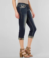 Yara Cuffed Stretch Capri Jean