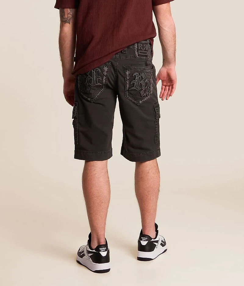 Charcoal Stretch Cargo Short