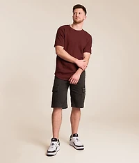 Charcoal Stretch Cargo Short