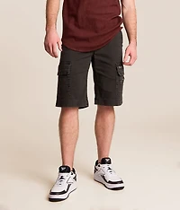 Charcoal Stretch Cargo Short